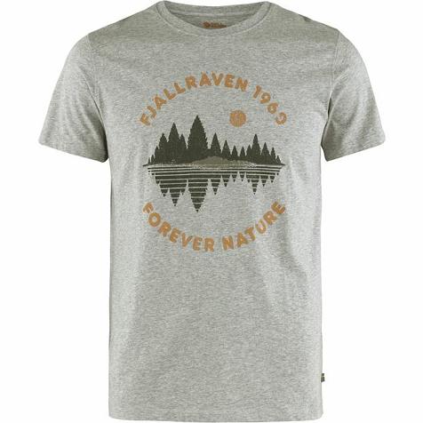 Fjallraven Men Forest Mirror T-Shirt Grey PH350813 Philippines